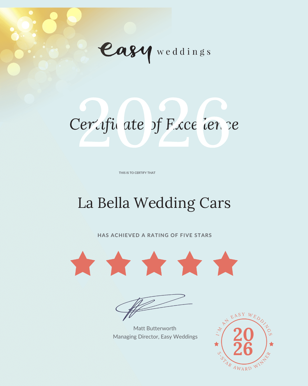 La Bella Wedding Cars wedding gallery photo 2