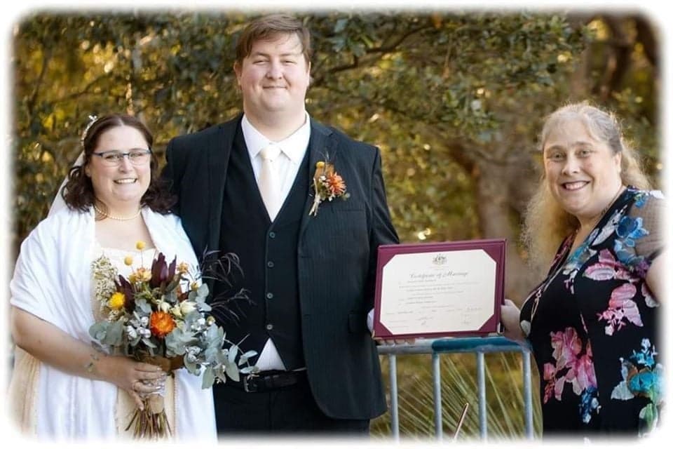 Metamorphis Ceremonies - Margie McCumstie wedding photo