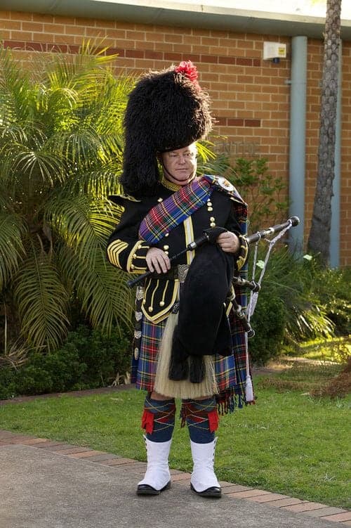 Pipers of Distinction wedding photo
