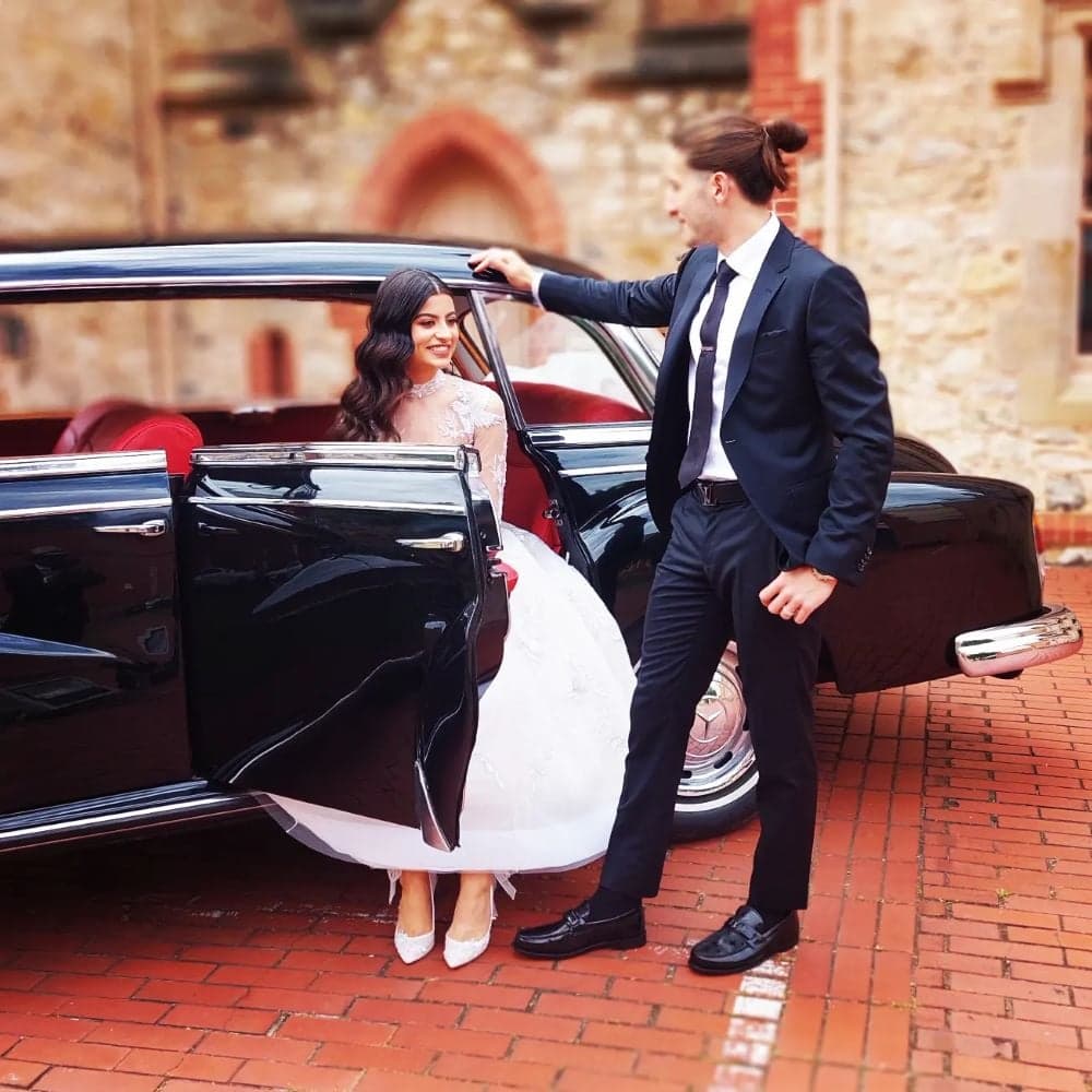 Adelaide Classic Benz wedding photo