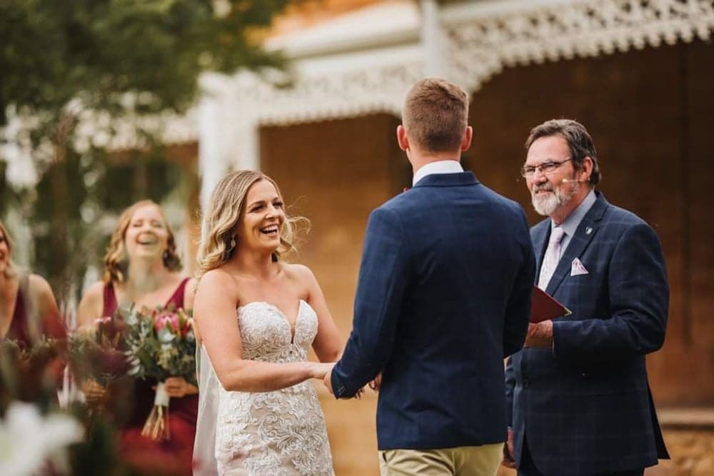 Bob McGilchrist – Marriage Celebrant wedding photo