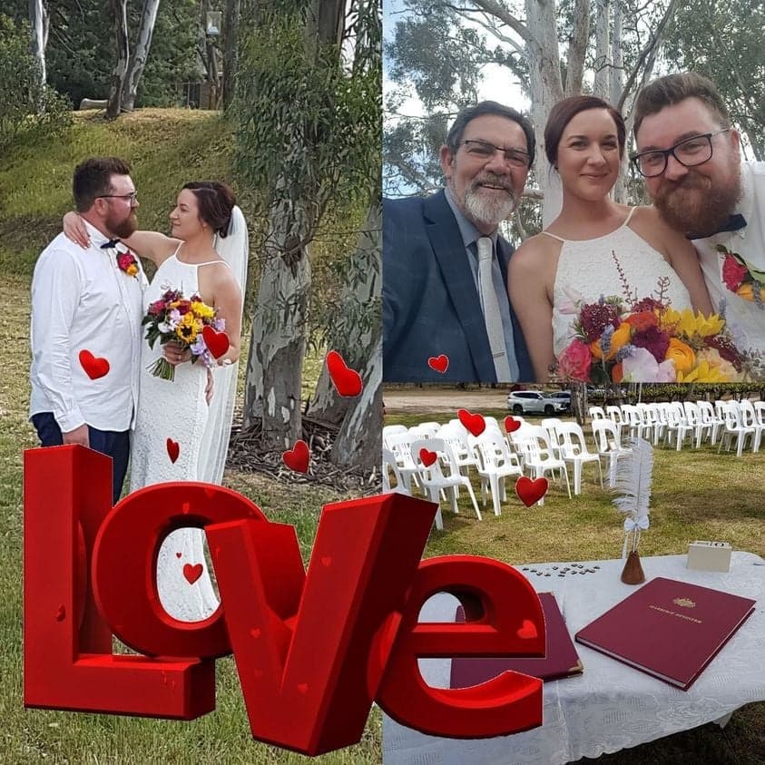 Bob McGilchrist – Marriage Celebrant wedding photo